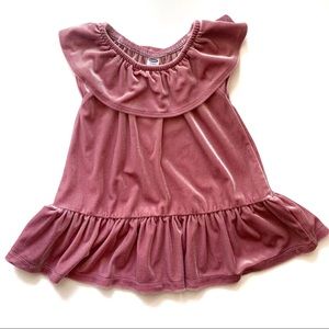 NWOT Velvet Old Navy Mauve Blush Pink Dress 12-18m